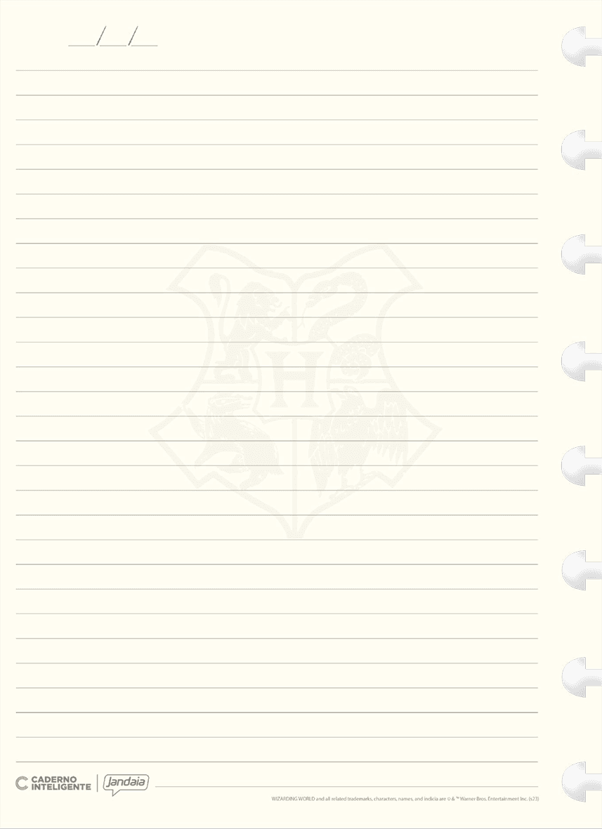 CADERNO INTELIGENTE REFIL UNIV 50FLS 01/PT HARRY POTTER — miniatura 2