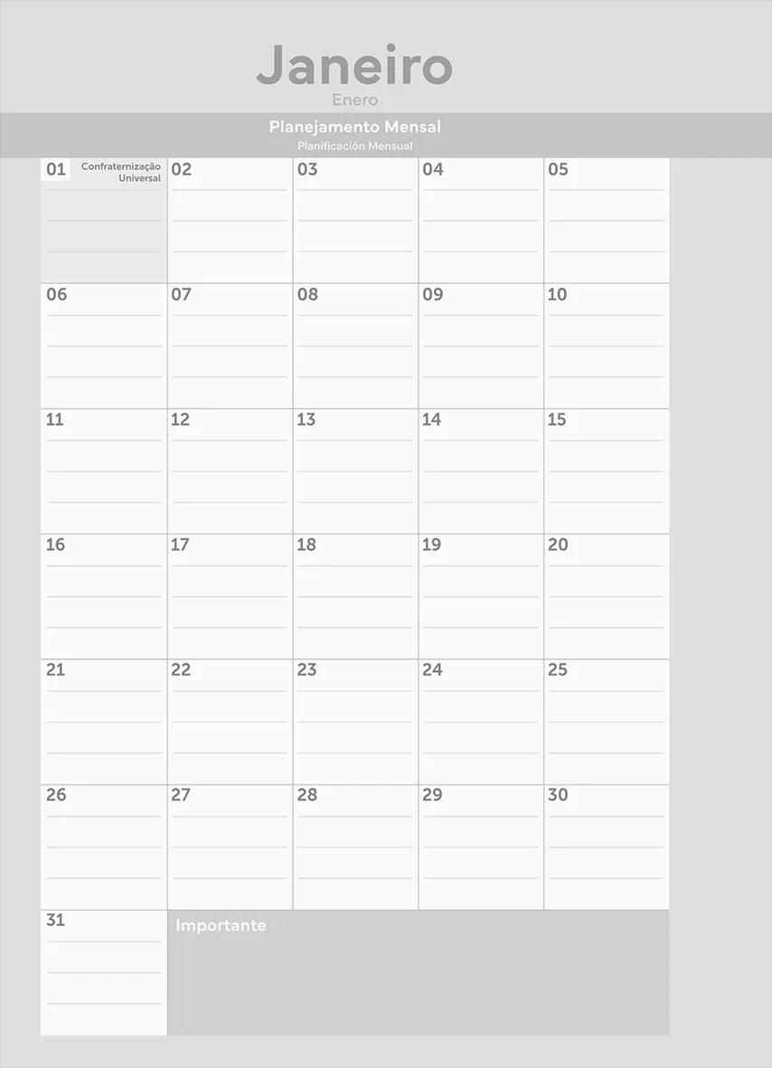 AGENDA PLANEJAMENTO GARRA 175X242 NEO ROSA - OFFICE — miniatura 3