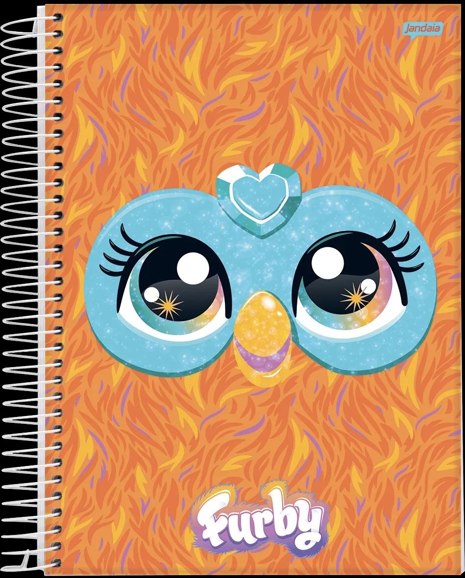 CADERNO ESPIRAL UNIVERSITÁRIO CAPA DURA 01 MATÉRIA 80 FOLHAS - FURBY — miniatura 7