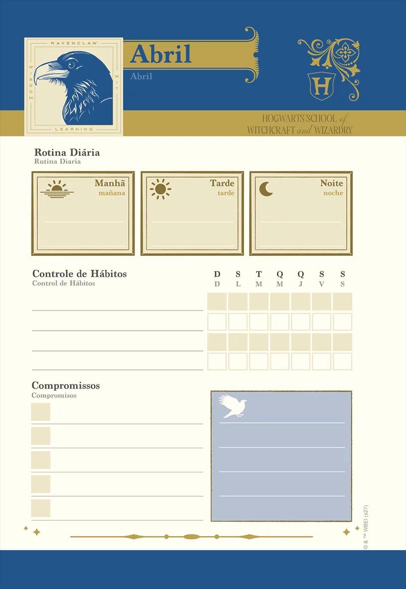 AGENDA DIARIA LOMBADA QUADRADA 138X200MM - HARRY POTTER — miniatura 3