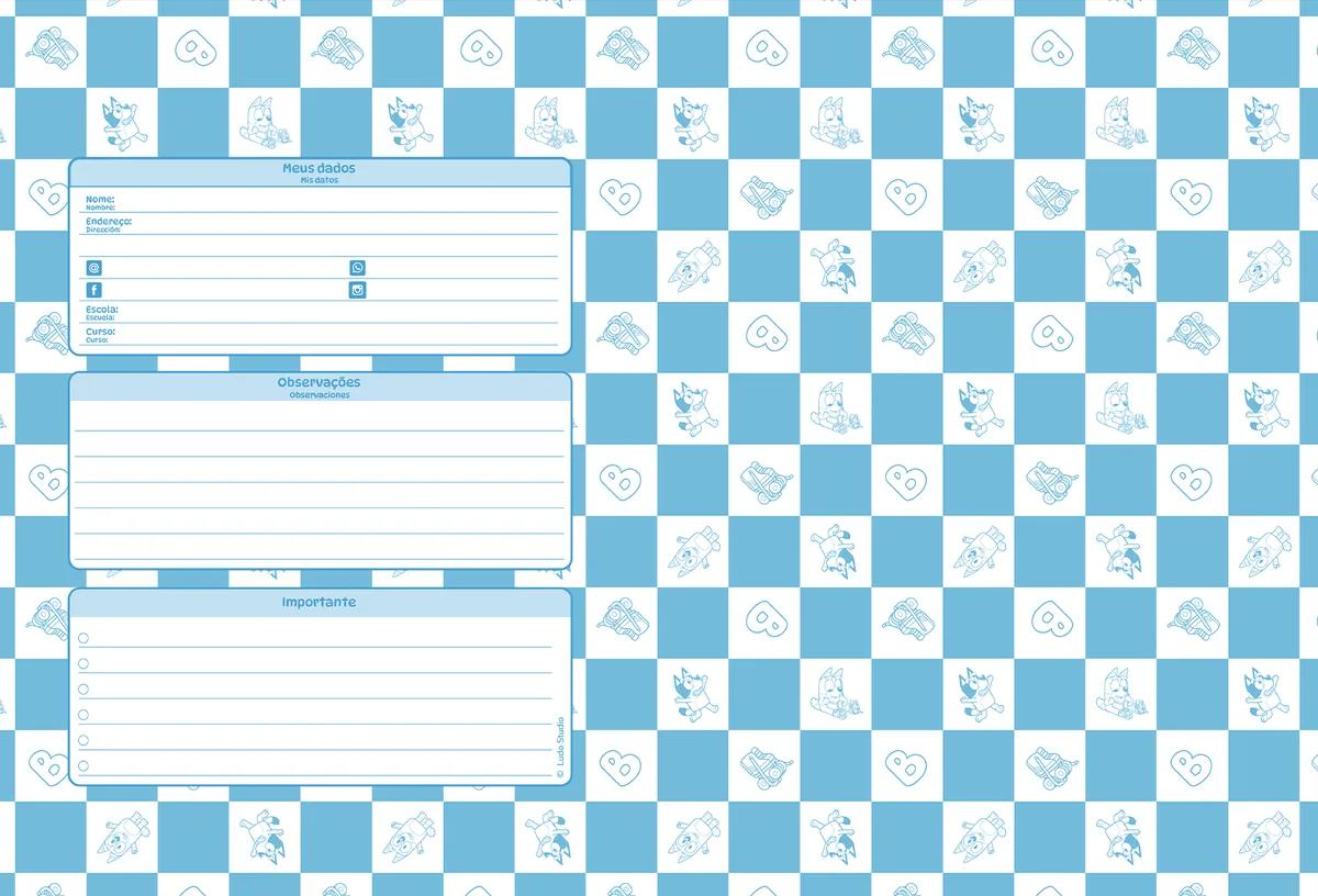 CADERNO BROCHURA CAPA DURA UNIVERSITÁRIO 80 FOLHAS - BLUEY — miniatura 4