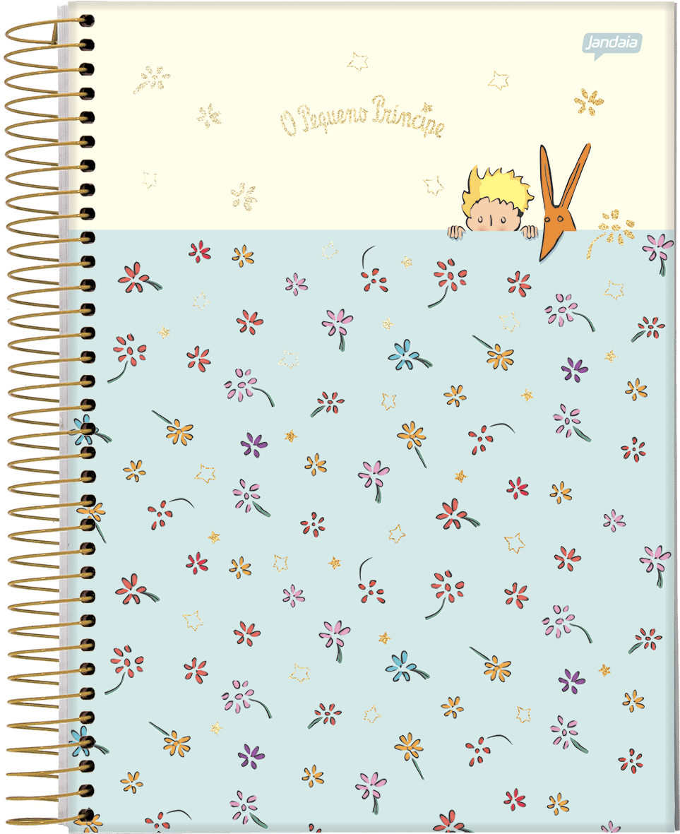 CADERNO ESPIRAL UNIVERSITÁRIO CAPA DURA 10 MATÉRIAS 200 FOLHAS - O PEQUENO PRÍNCIPE — miniatura 2