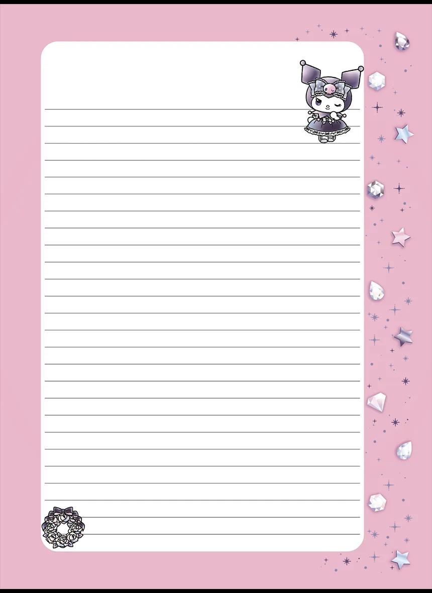 CADERNO LOMBADA QUADRADA CAPA DURA 80 FOLHAS - KUROMI — miniatura 3