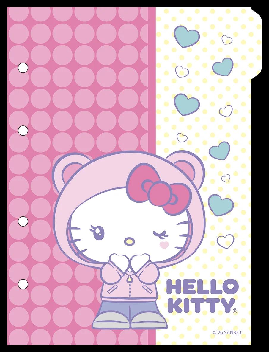 CADERNO COLLEGE CAPA DURA 80 FOLHAS ARGOLADO - HELLO KITTY — miniatura 2