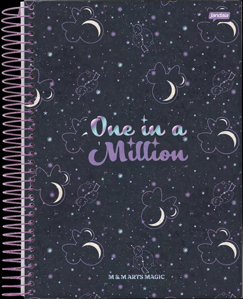 CADERNO ESPIRAL UNIVERSITÁRIO CAPA DURA 01 MATÉRIA 80 FOLHAS - MICKEY ARTS MAGIC — miniatura 5