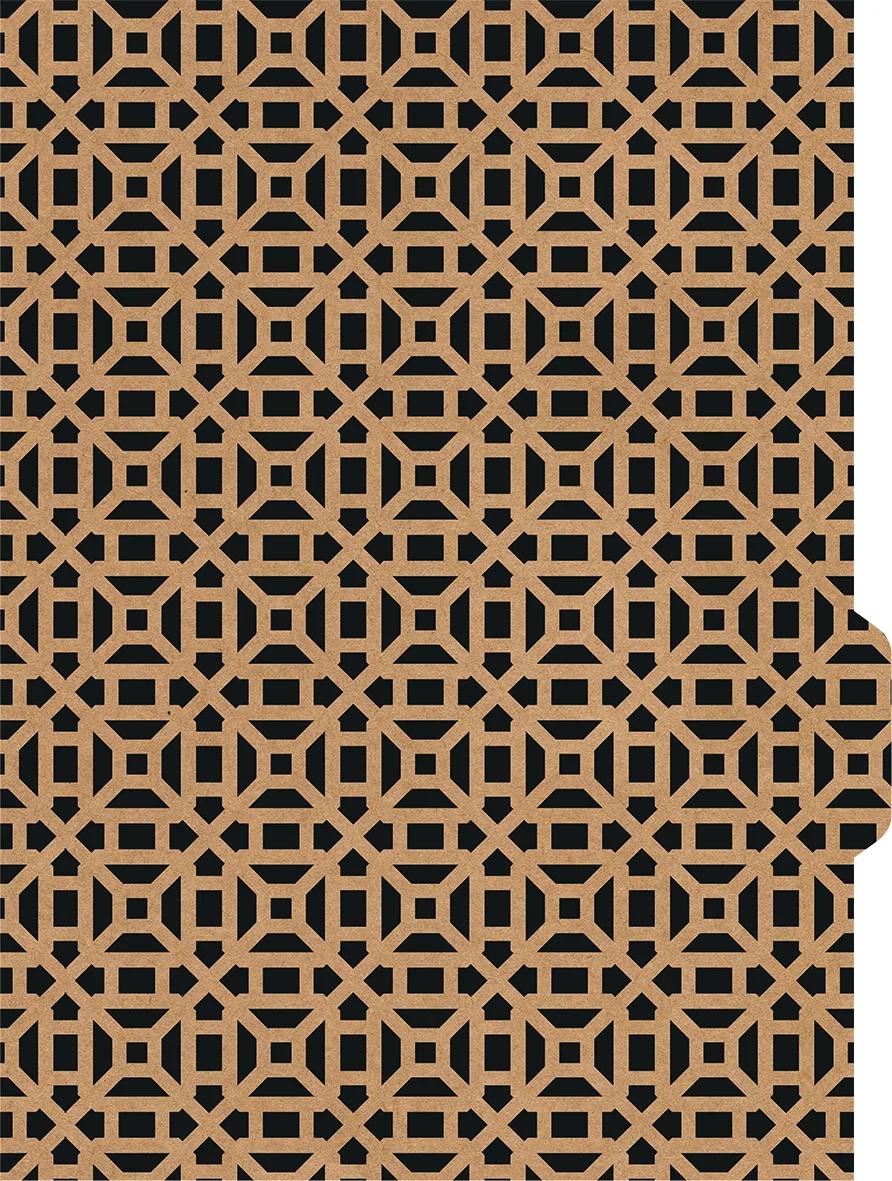 CADERNO 1/4 CAPA DURA 80 FOLHAS NEO - KRAFT GOLD — miniatura 5
