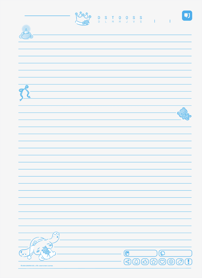 CADERNO COLLEGE CAPA DURA 80 FOLHAS ARGOLADO - CINNAMOROLL — miniatura 8