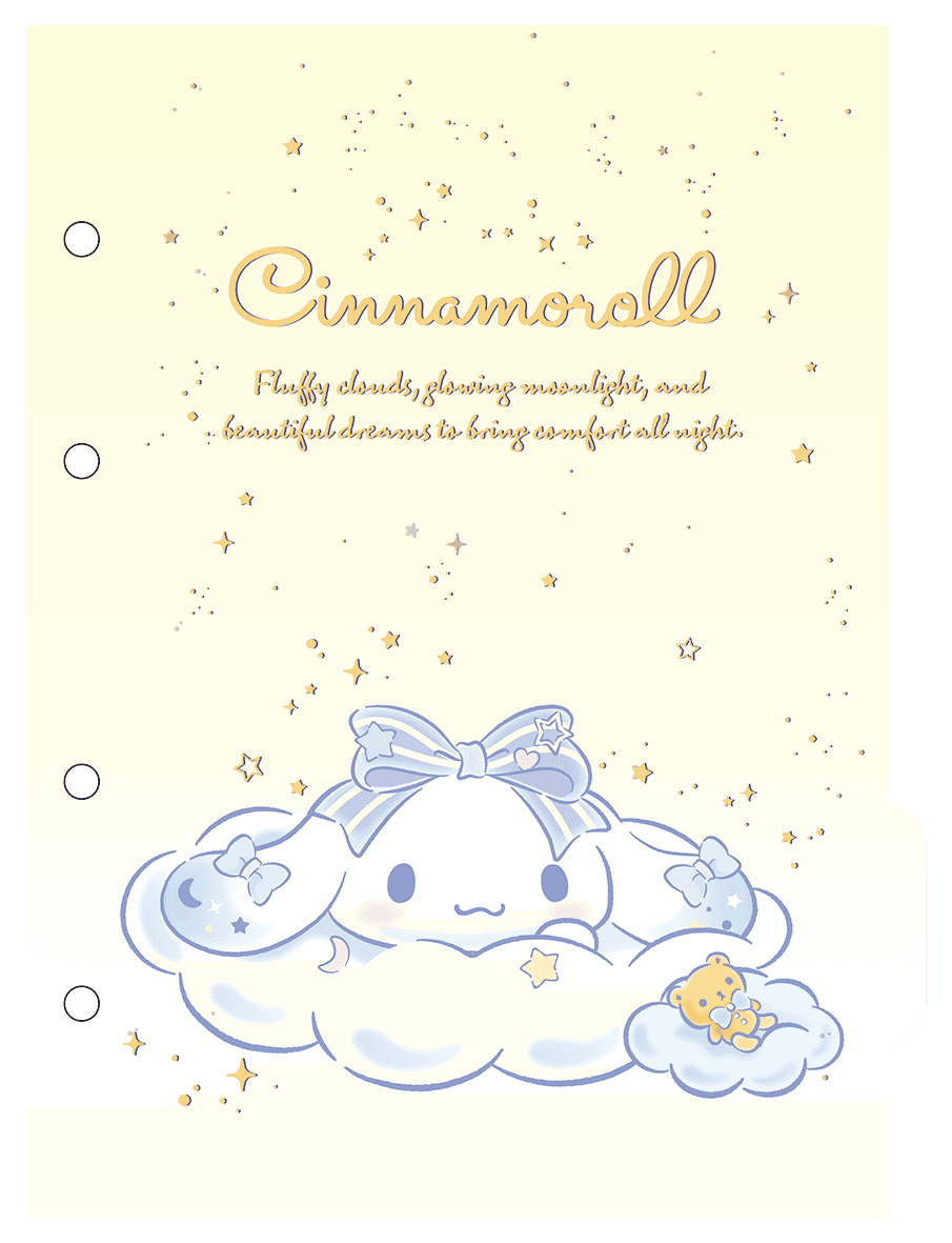 CADERNO COLLEGE CAPA DURA 80 FOLHAS ARGOLADO - CINNAMOROLL — miniatura 5