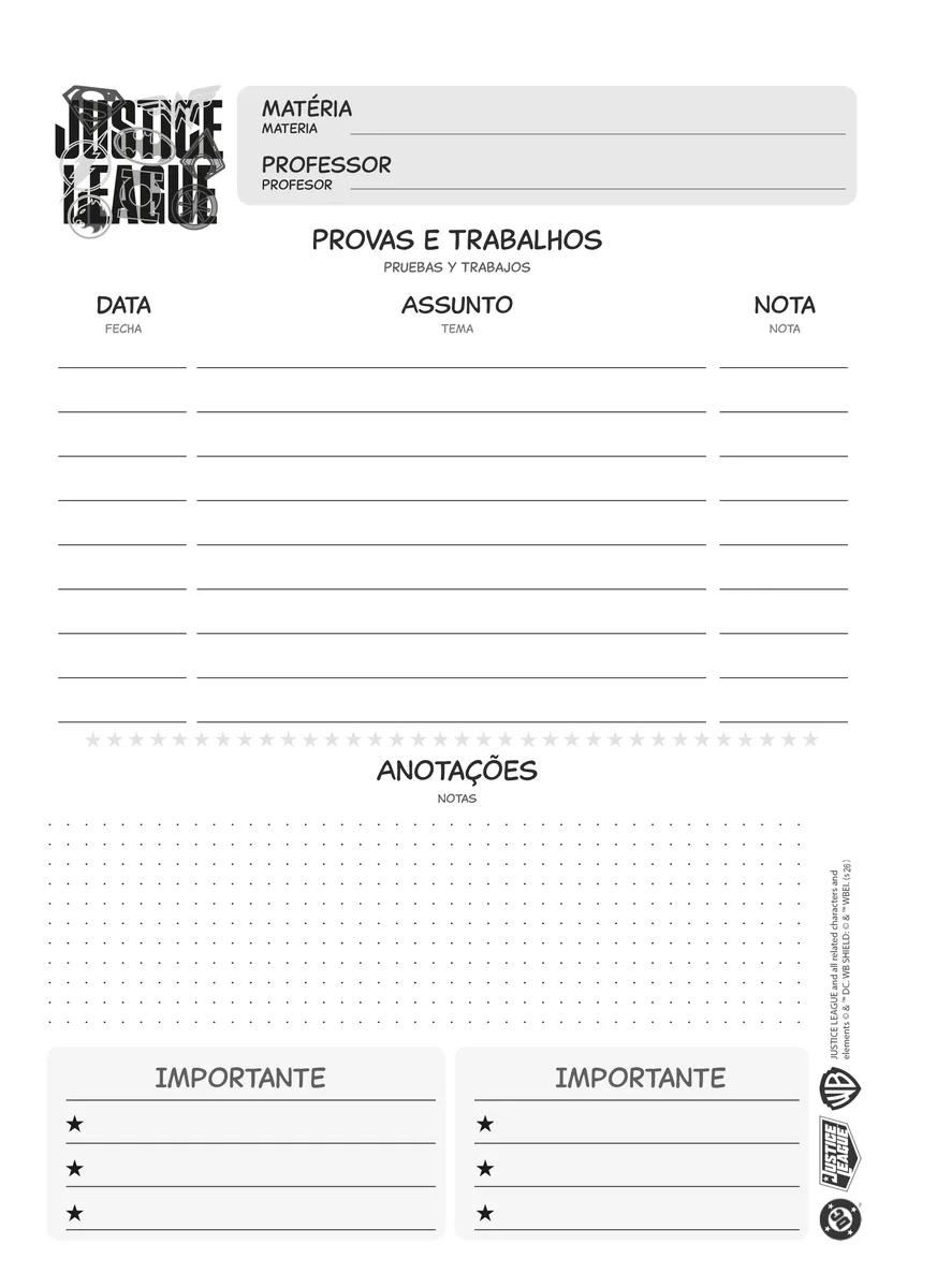 CADERNO ESPIRAL UNIVERSITÁRIO CAPA DURA 10 MATÉRIAS 160 FOLHAS - LIGA DA JUSTIÇA — miniatura 12