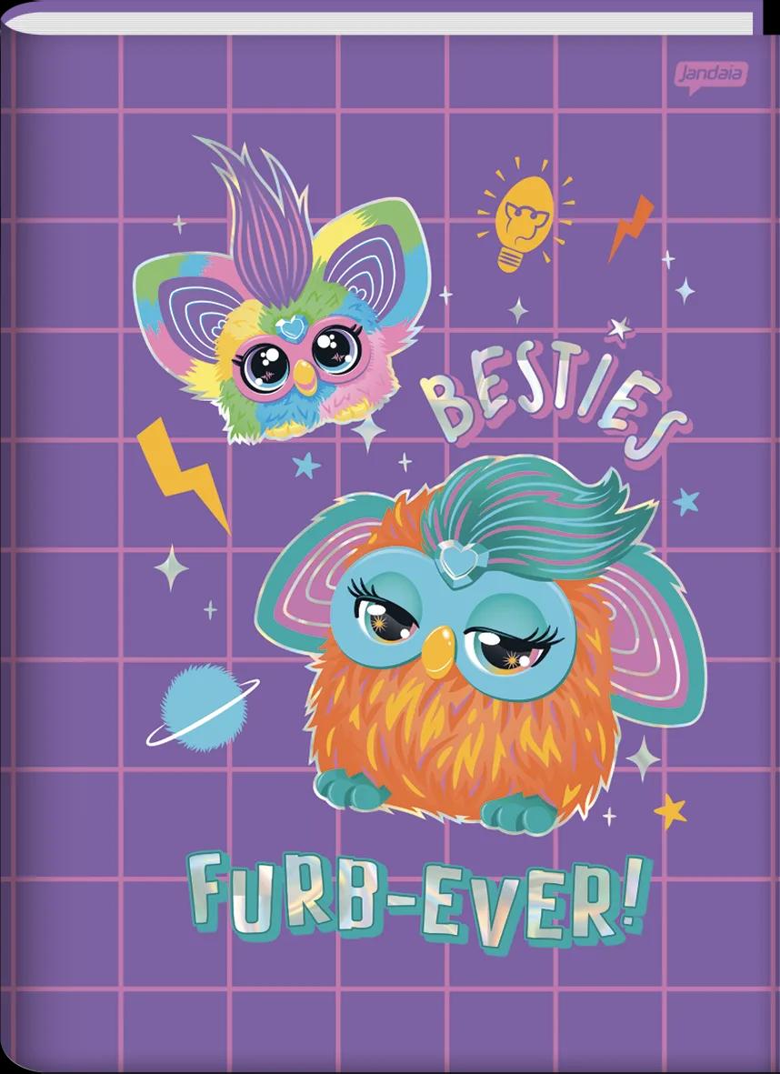 CADERNO BROCHURA CAPA DURA UNIVERSITÁRIO 80 FOLHAS - FURBY — miniatura 4