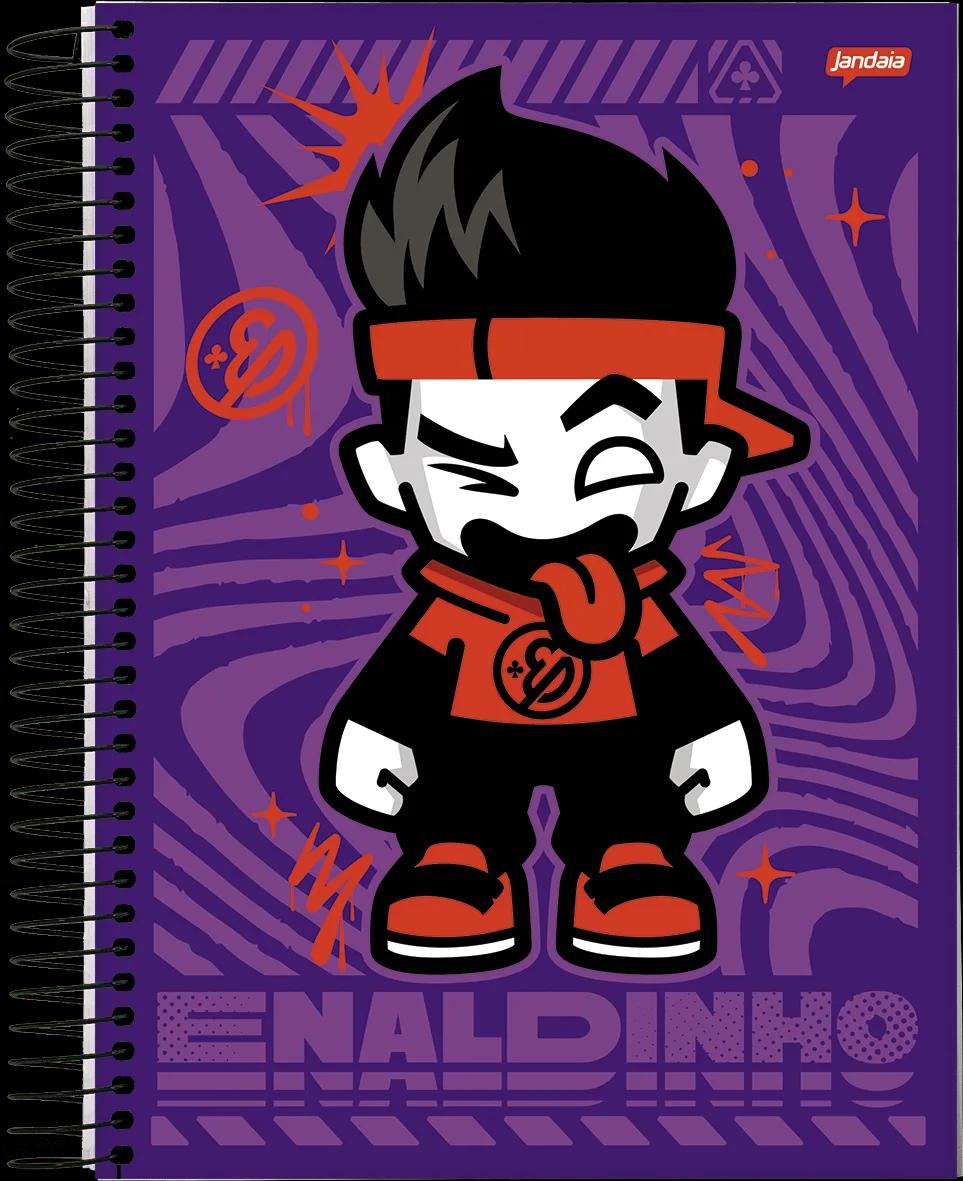 CADERNO ESPIRAL UNIVERSITÁRIO CAPA DURA 01 MATÉRIA 80 FOLHAS - ENALDINHO