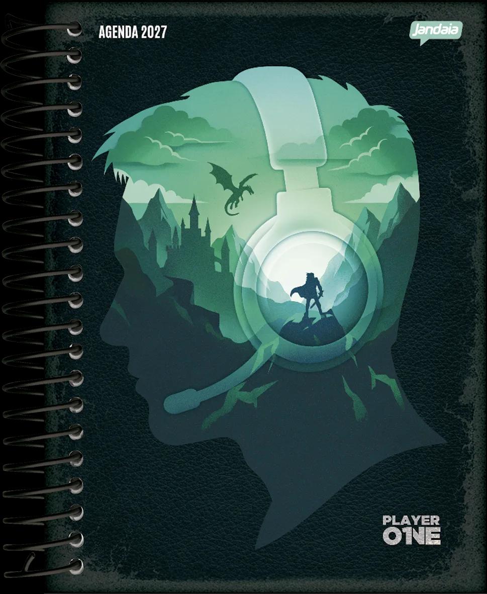 AGENDA DIÁRIA ESPIRAL 133X178MM 176 FOLHAS - PLAYER ONE — miniatura 2