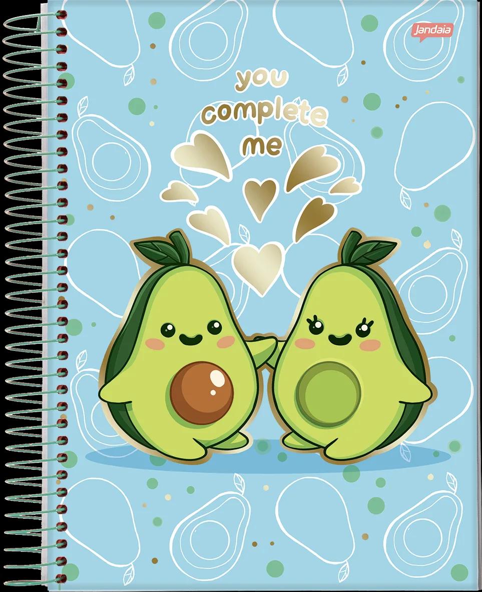 CADERNO ESPIRAL UNIVERSITÁRIO CAPA DURA 15 MATÉRIAS 160 FOLHAS - AVOCADO — miniatura 4