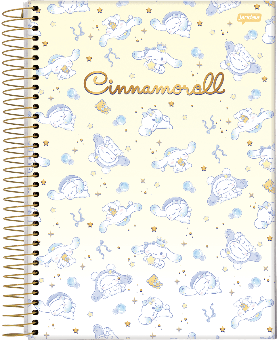 CADERNO ESPIRAL UNIVERSITÁRIO CAPA DURA 10 MATÉRIAS 160 FOLHAS - CINNAMOROLL — miniatura 3