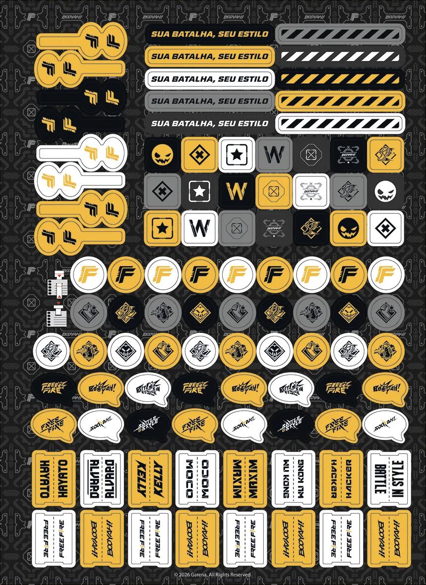 CADERNO ESPIRAL UNIVERSITÁRIO CAPA DURA 01 MATÉRIA 80 FOLHAS - FREE FIRE — miniatura 6