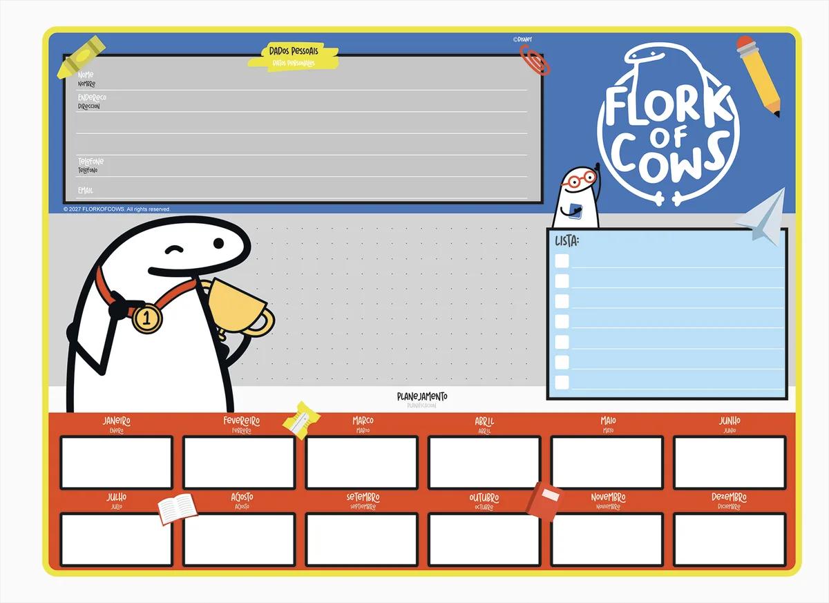 CADERNO ESPIRAL CAPA DURA 80 FOLHAS CARTOGRAFIA - FLORK — miniatura 3