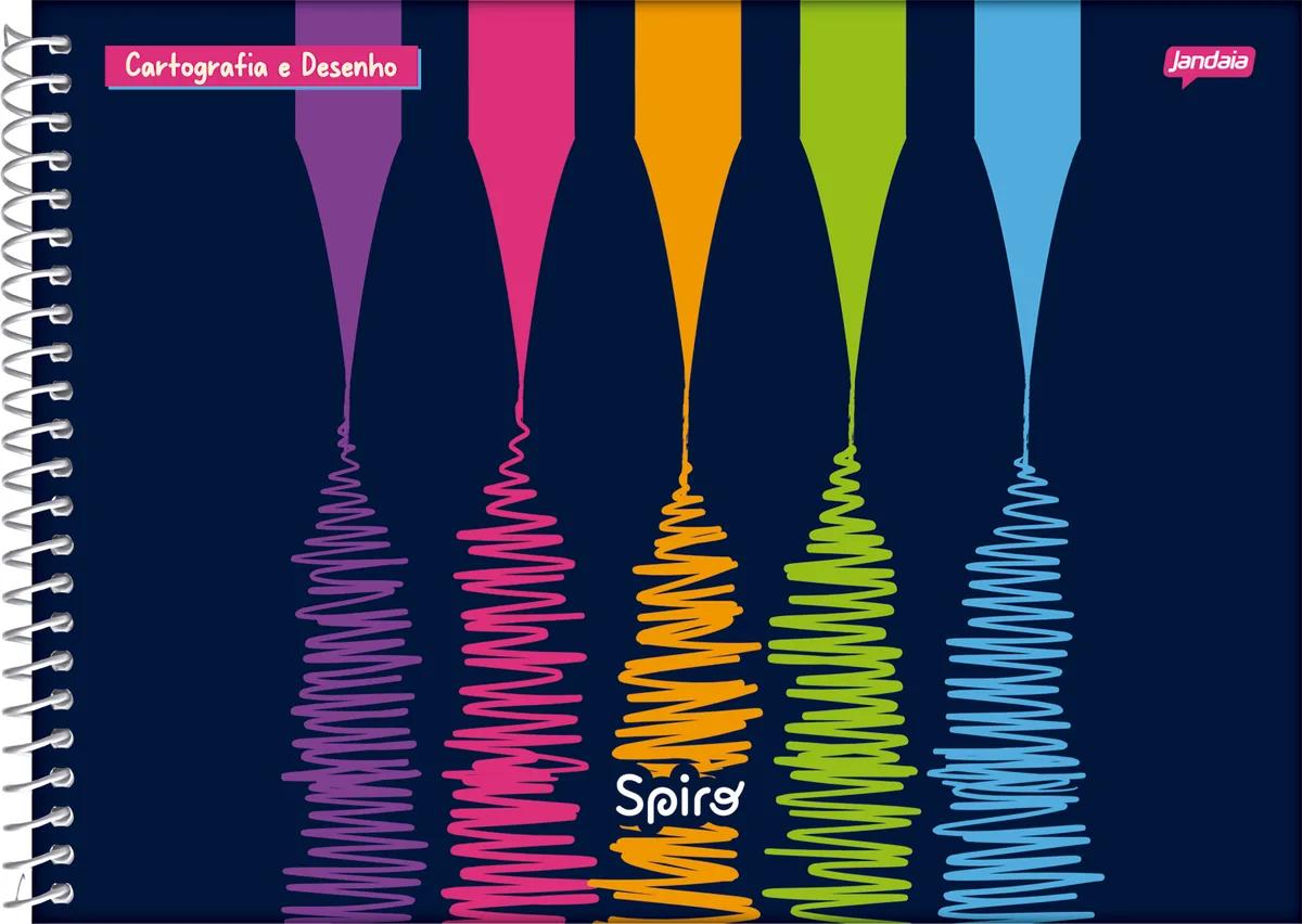 CADERNO ESPIRAL CAPA DURA 80 FOLHAS CARTOGRAFIA - SPIRO — miniatura 2