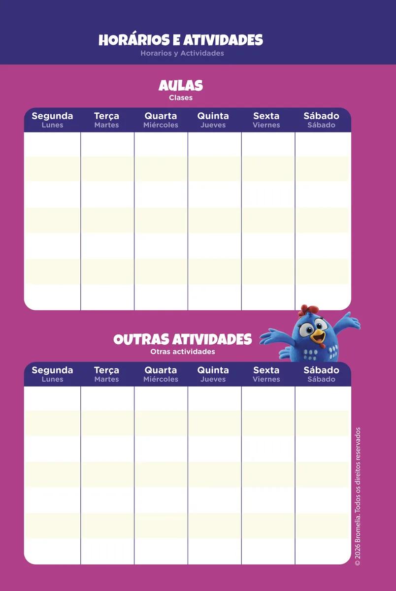 AGENDA PERMANENTE 134X200MM - GALINHA PINTADINHA — miniatura 7
