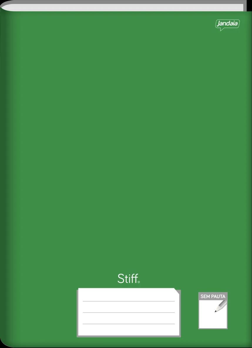 CADERNO BROCHURA UNIVERSITÁRIO CAPA DURA SEM PAUTA 96 FOLHAS VERDE - STIFF