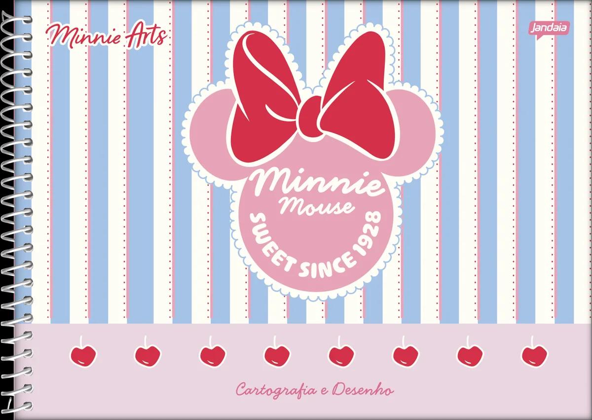 CADERNO ESPIRAL CAPA DURA 80 FOLHAS CARTOGRAFIA - MINNIE ARTS — miniatura 2