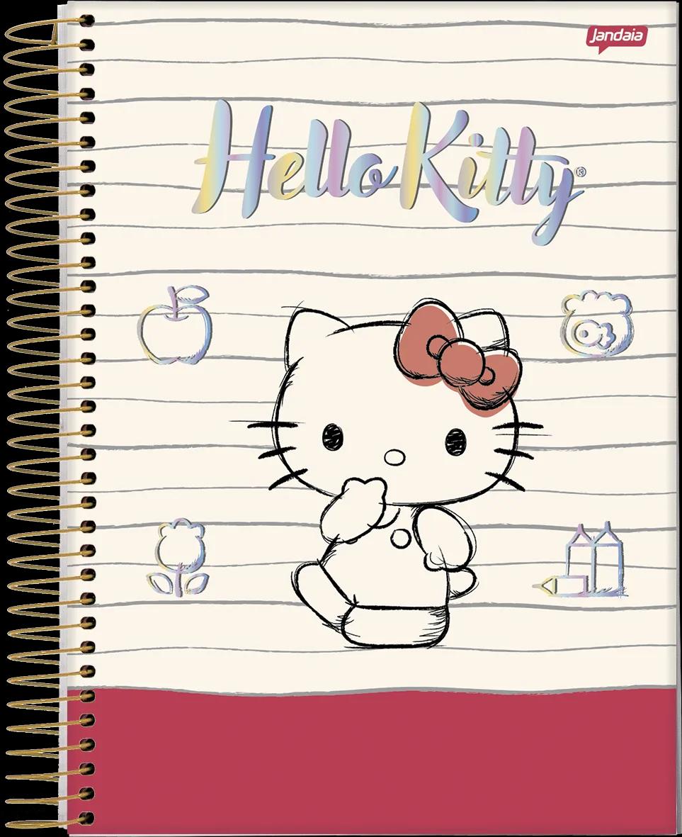 CADERNO ESPIRAL CAPA DURA 01 MATÉRIA COLLEGE - HELLO KITTY — miniatura 4
