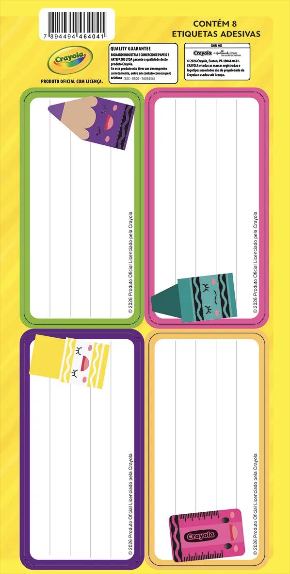 ETIQUETA DE IDENTIFICAÇÃO - CRAYOLA — miniatura 6