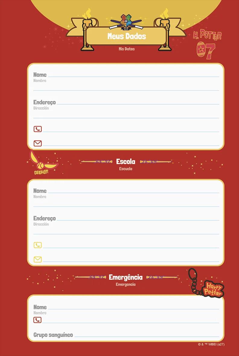 AGENDA PERMANENTE 134X200MM - HARRY POTTER — miniatura 5