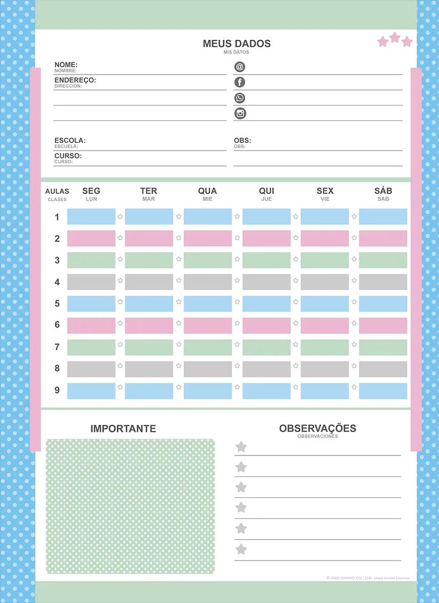 CADERNO ESPIRAL UNIVERSITÁRIO 200X275MM 10X1 160FLS - ICONS SANRIO — miniatura 8