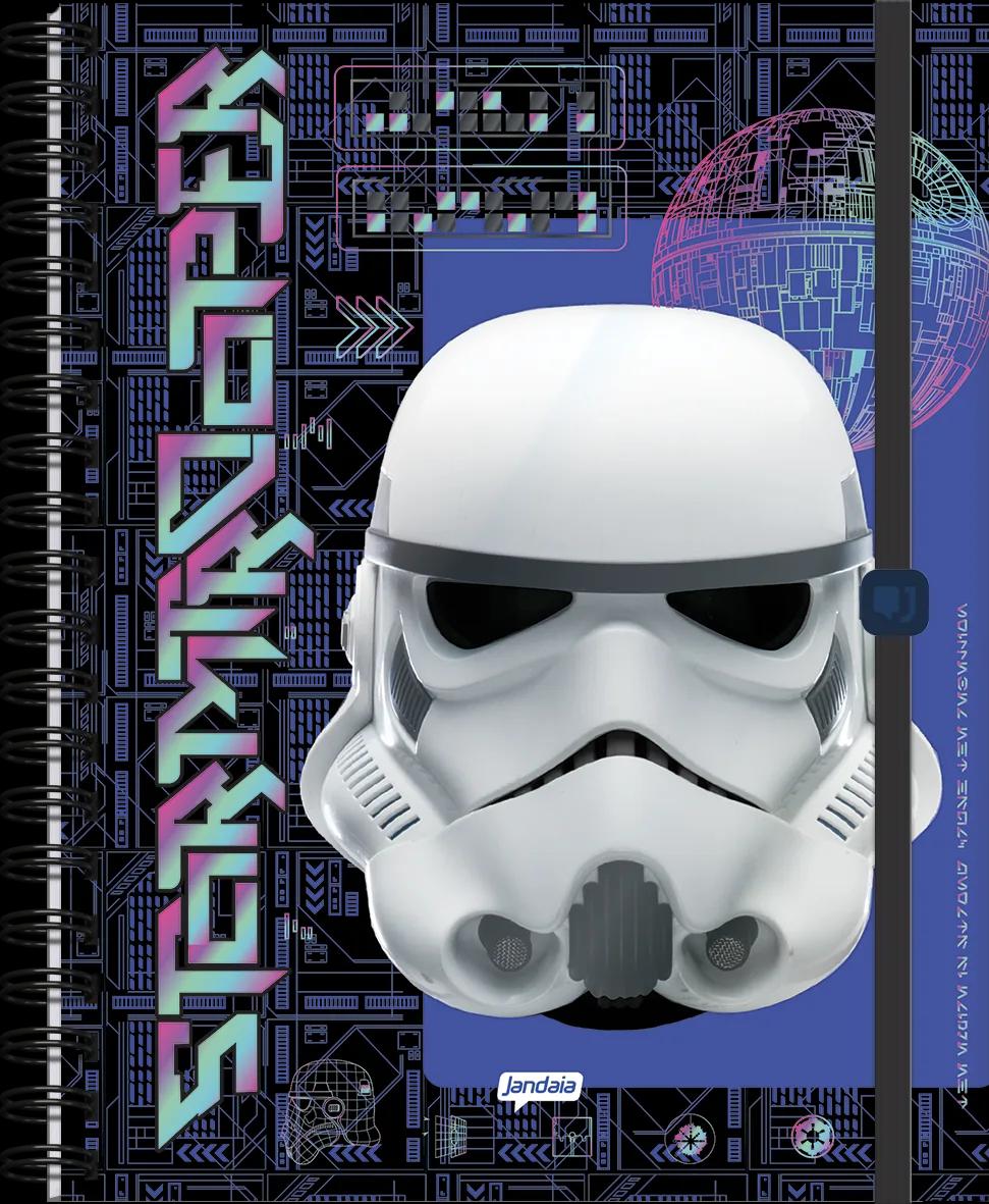 CADERNO UNIVERSITÁRIO CAPA DURA 01 MATÉRIA 80 FOLHAS NEO - STAR WARS
