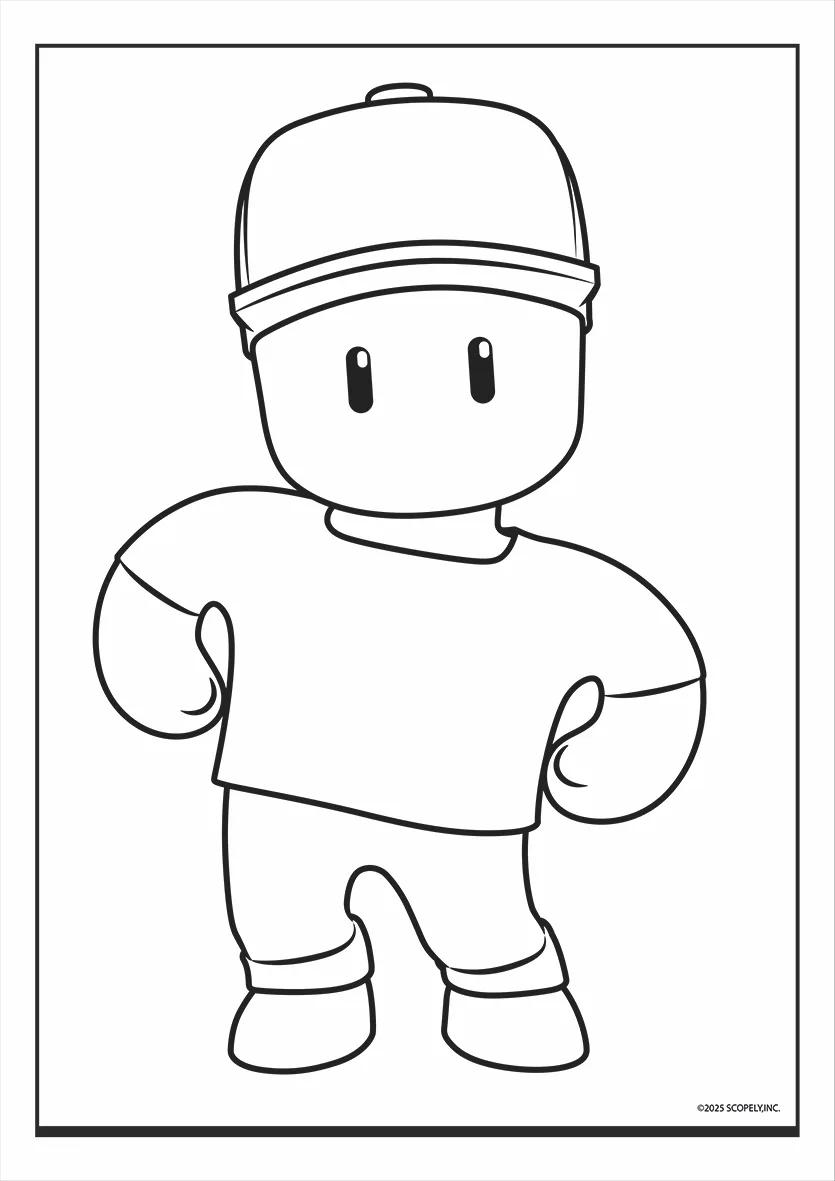 FOLHAS ILUSTRAÇÃO 180G A4 - STUMBLE GUYS