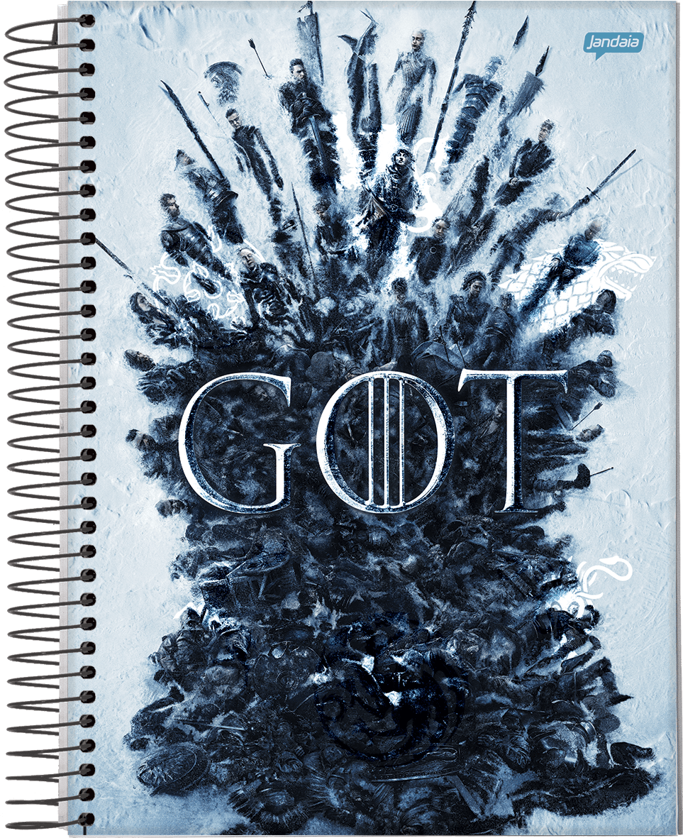 CADERNO ESPIRAL UNIVERSITÁRIO CAPA DURA 10 MATÉRIAS 160 FOLHAS - GAME OF THRONES — miniatura 8