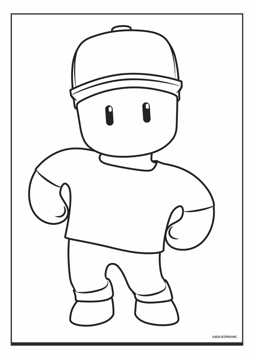 FOLHAS ILUSTRAÇÃO 180G A4 - STUMBLE GUYS — miniatura 2