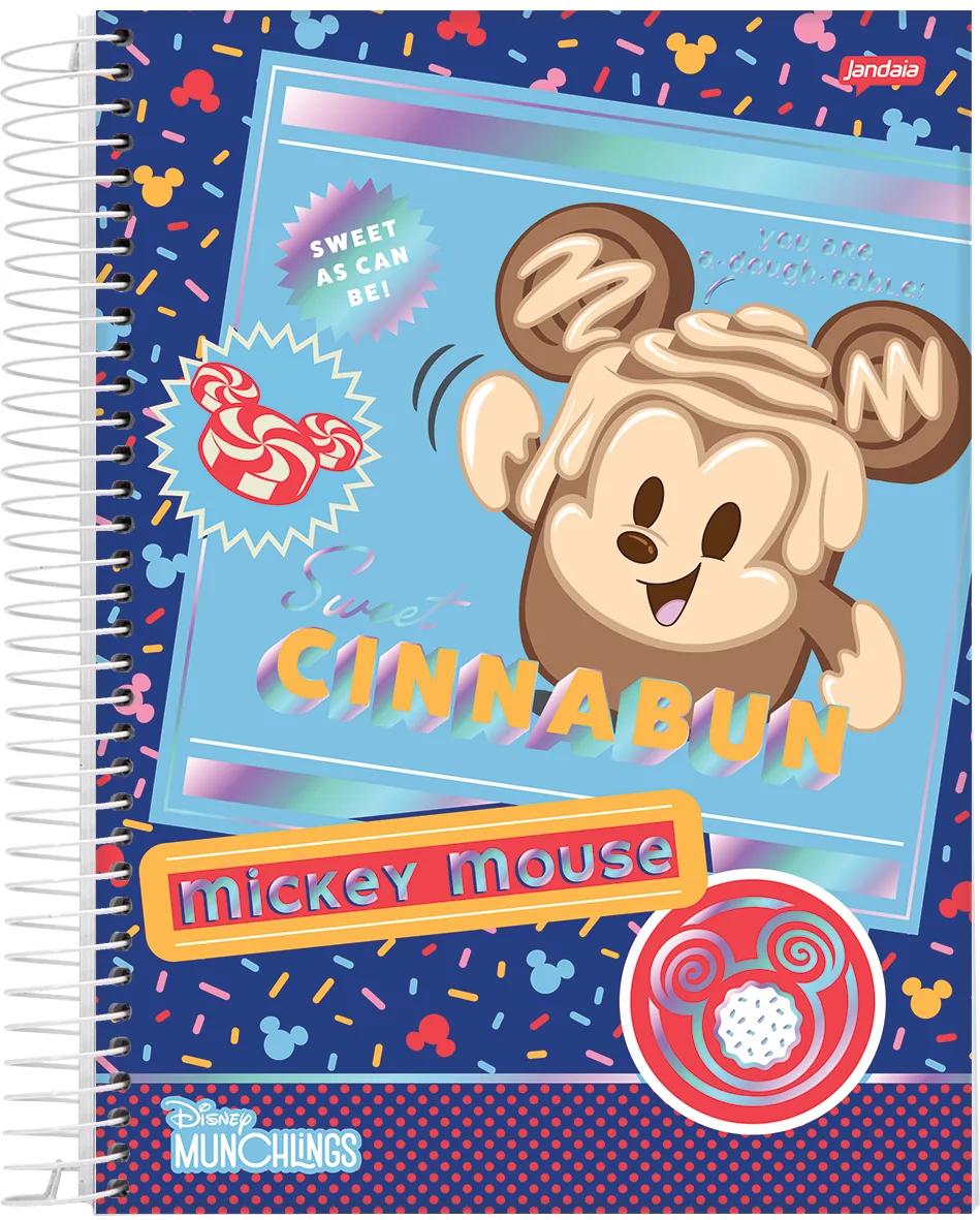 CADERNO ESPIRAL UNIVERSITÁRIO CAPA DURA 01 MATÉRIA 80 FOLHAS - DISNEY MUNCHLINGS — miniatura 8