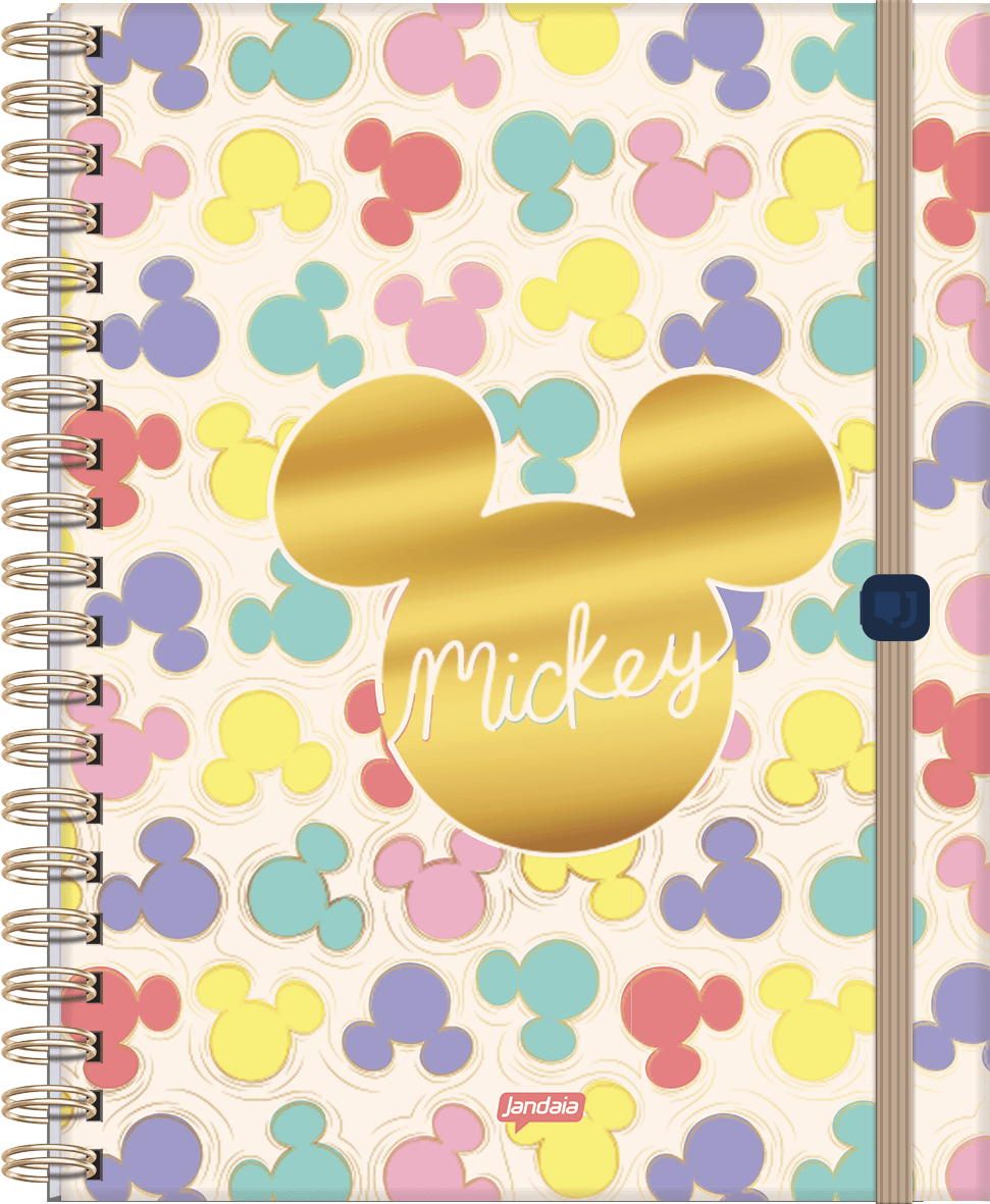 CADERNO UNIVERSITÁRIO CAPA DURA 01 MATÉRIA 80 FOLHAS NEO - MICKEY ARTS