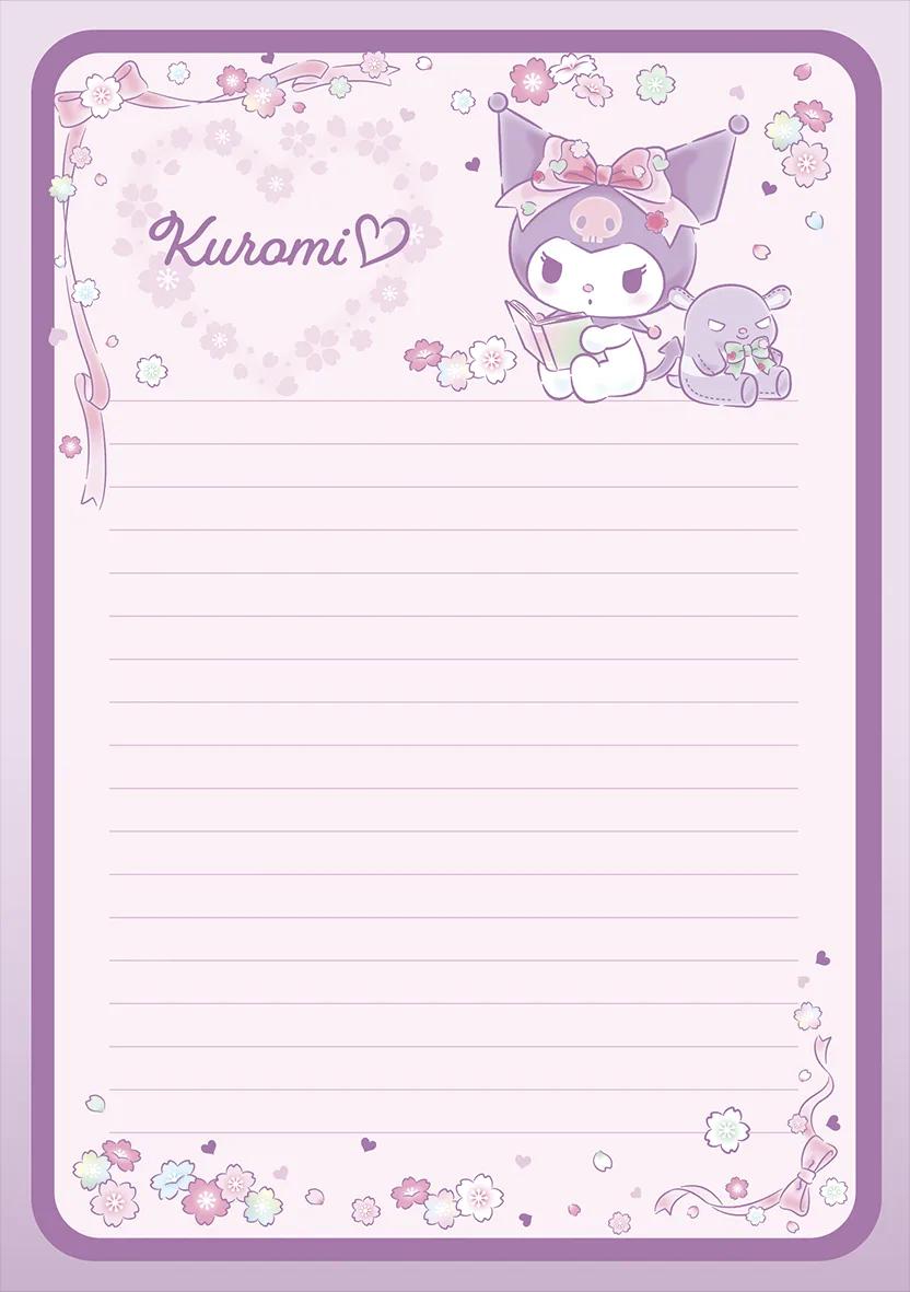 CADERNO FLEXÍVEL PAPEL CARTA - KUROMI — miniatura 3