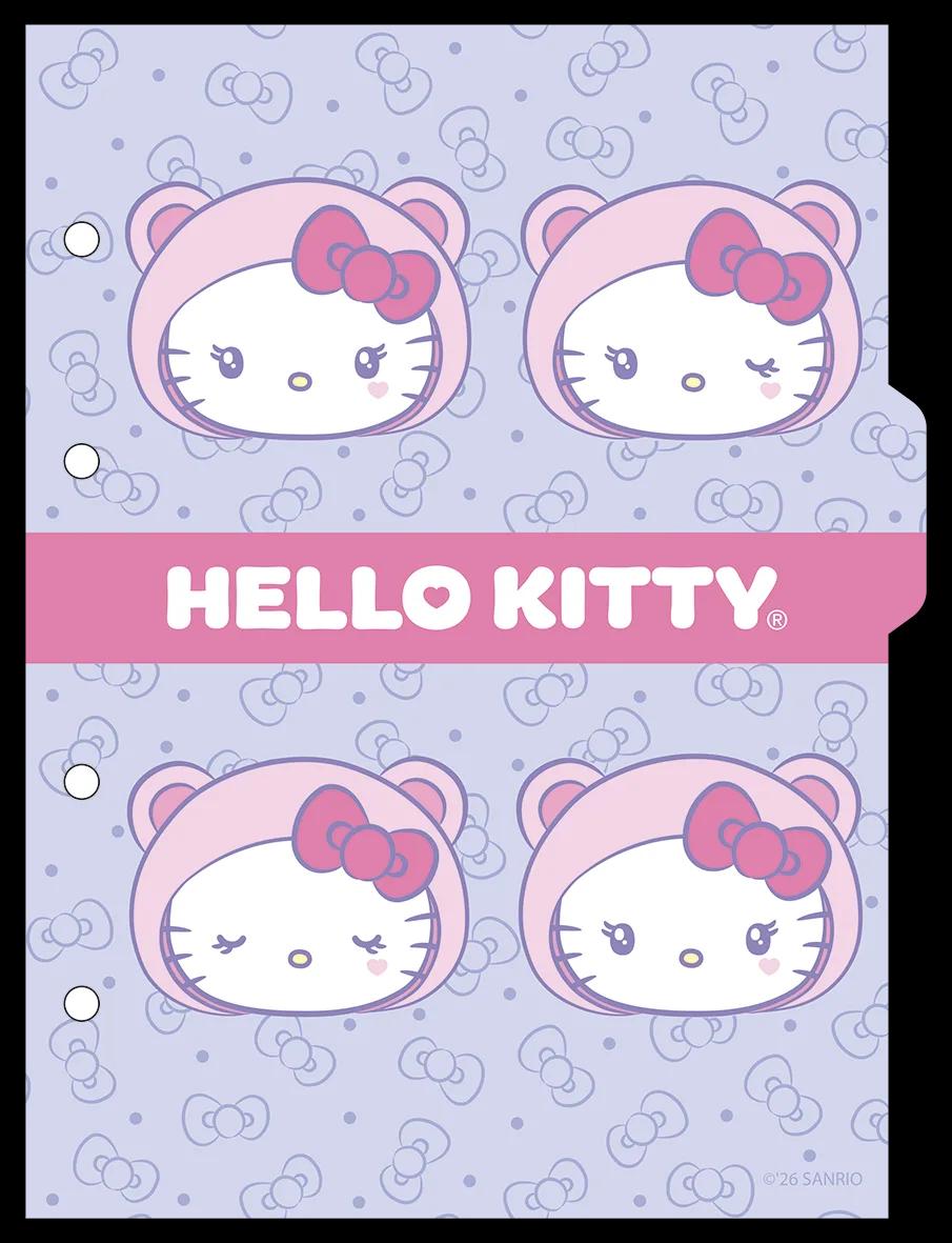 CADERNO COLLEGE CAPA DURA 80 FOLHAS ARGOLADO - HELLO KITTY — miniatura 5