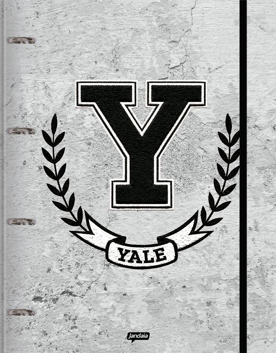 CADERNO ESPIRAL UNIVERSITÁRIO CAPA DURA 80 FOLHAS ARGOLADO - YALE