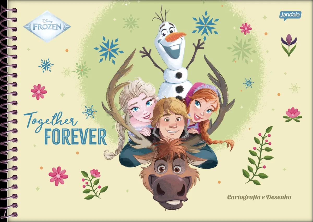 CADERNO ESPIRAL CAPA DURA 80 FOLHAS CARTOGRAFIA - FROZEN — miniatura 2