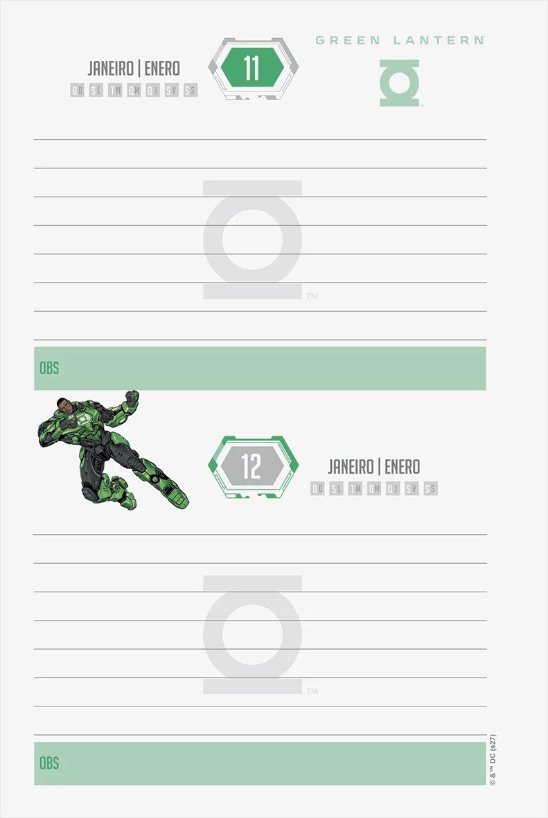 AGENDA PERMANENTE 134X200MM - LIGA DA JUSTIÇA — miniatura 5