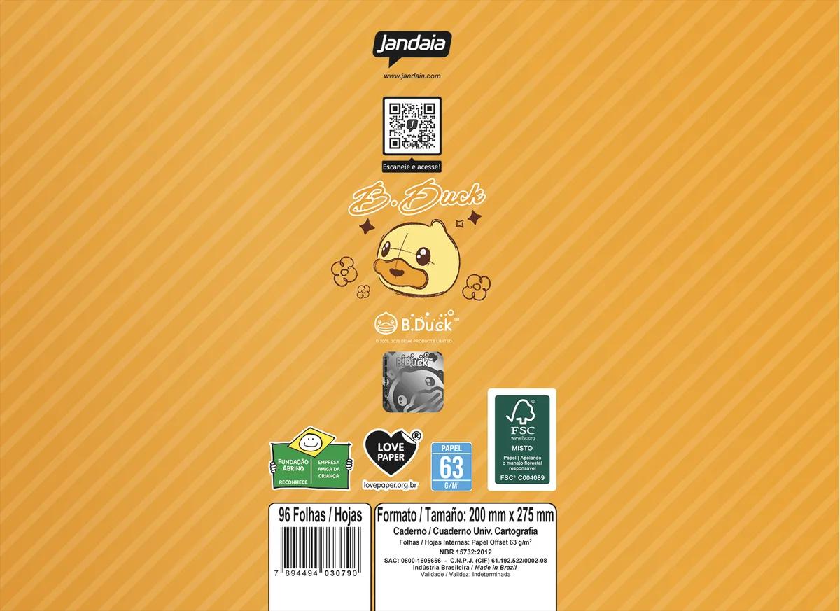 CADERNO ESPIRAL CAPA DURA 80 FOLHAS CARTOGRAFIA - B. DUCK — miniatura 4