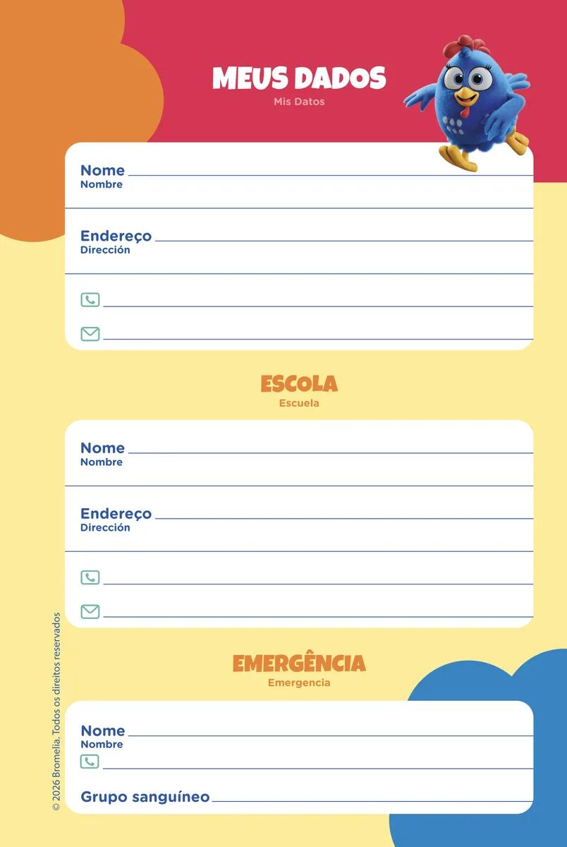 AGENDA PERMANENTE 134X200MM - GALINHA PINTADINHA — miniatura 5