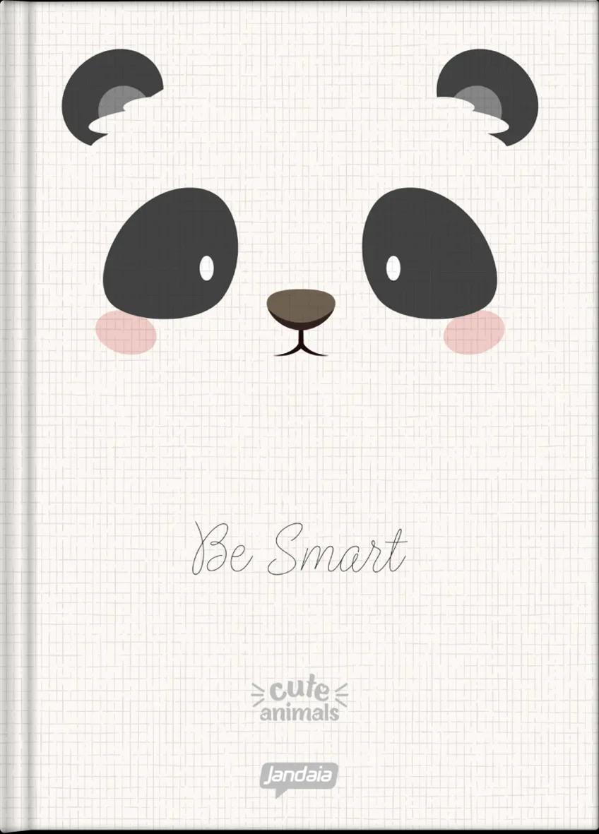 CADERNO LOMBADA QUADRADA CAPA DURA 112 FOLHAS - CUTE ANIMALS