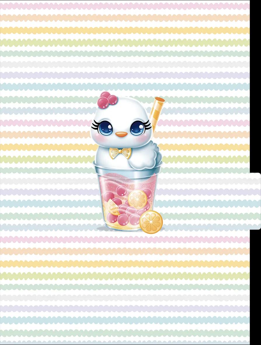 CADERNO ARGOLADO COLLEGE CAPA DURA 80 FOLHAS - FLUFFY — miniatura 4
