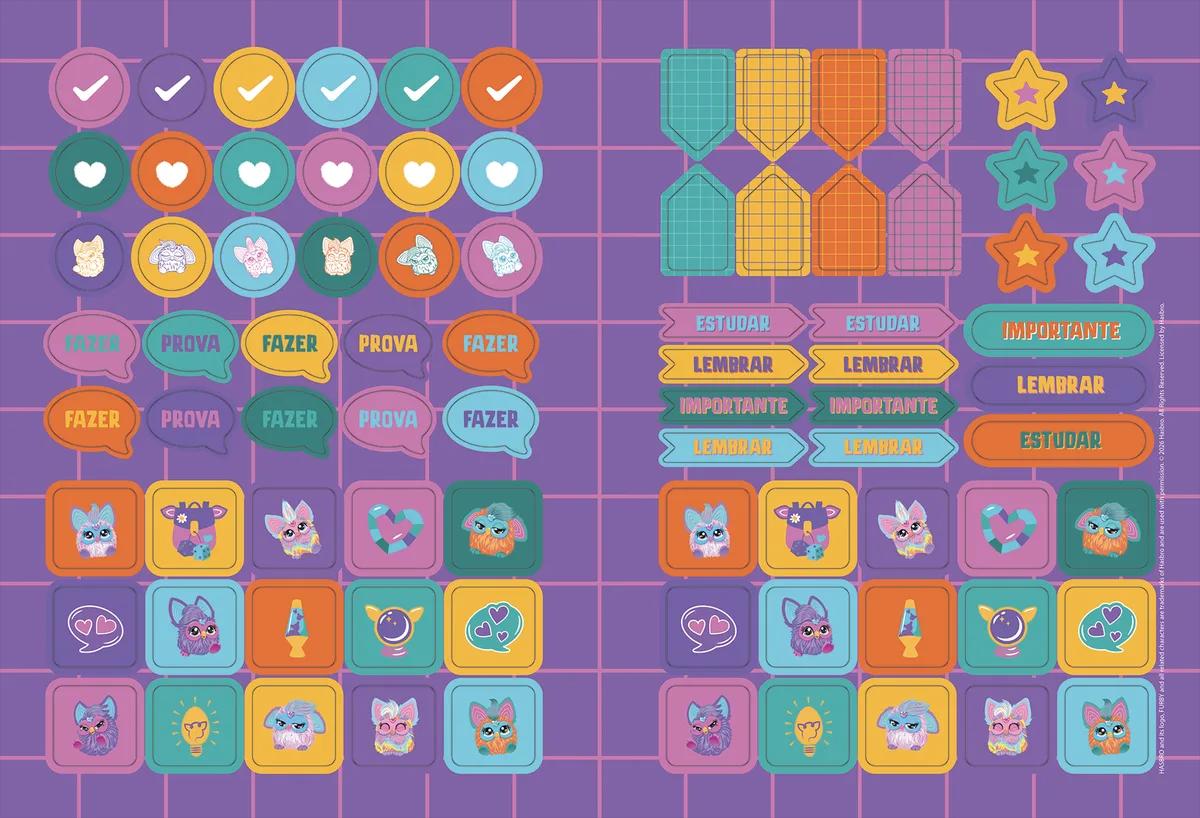CADERNO BROCHURA CAPA DURA UNIVERSITÁRIO 80 FOLHAS - FURBY — miniatura 6
