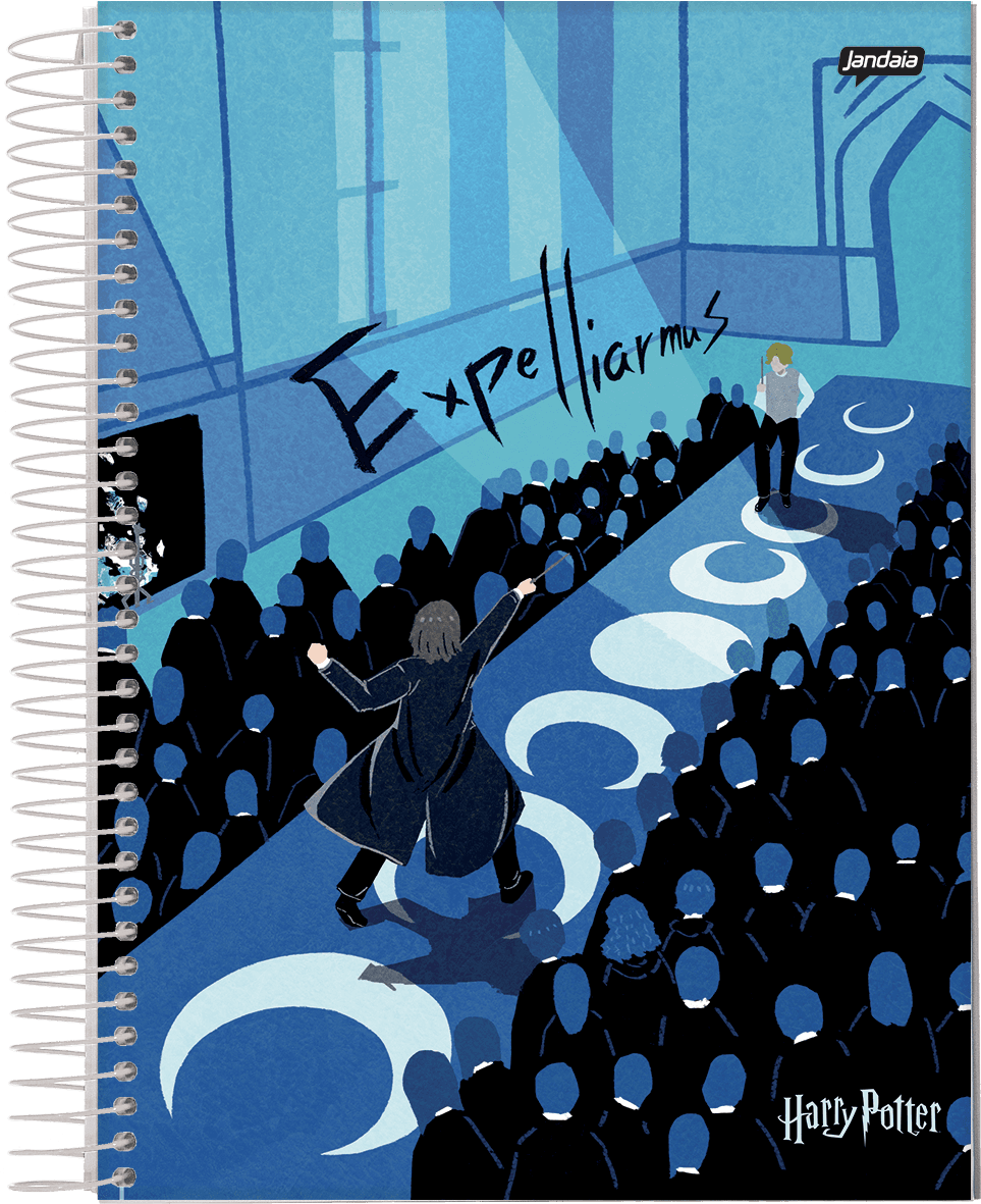 CADERNO ESPIRAL UNIVERSITÁRIO CAPA DURA 10 MATÉRIAS 160 FOLHAS - HARRY POTTER EDIÇÃO ESPECIAL — miniatura 4