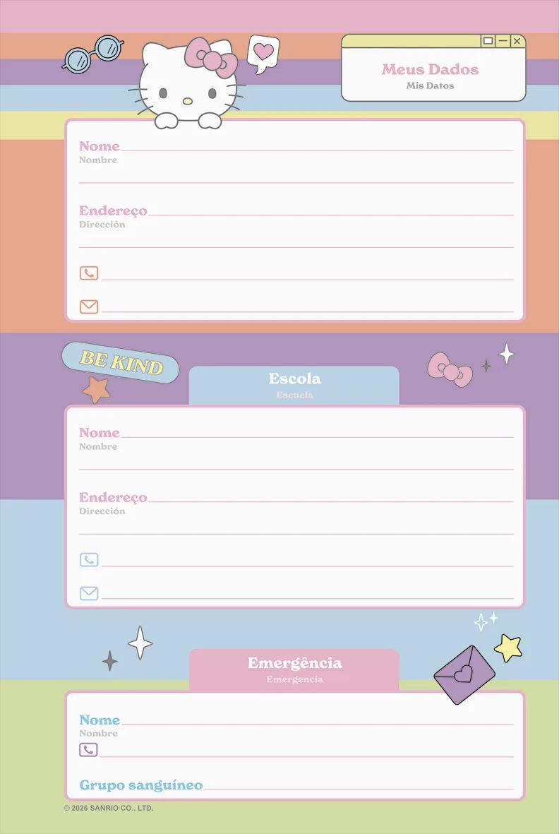 AGENDA PERMANENTE 134X200MM - HELLO KITTY — miniatura 5