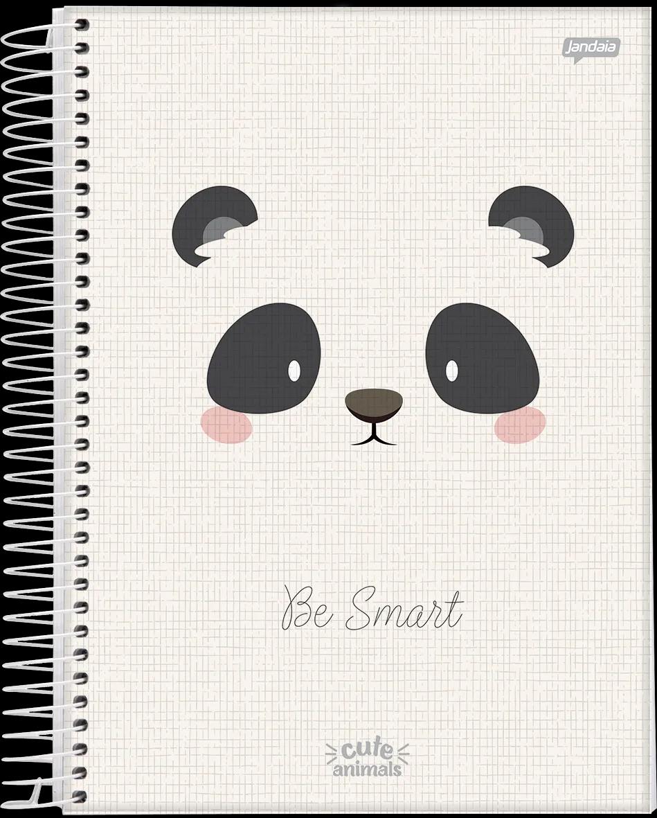 CADERNO ESPIRAL CAPA DURA 1/8 80 FOLHAS - CUTE ANIMALS — miniatura 4
