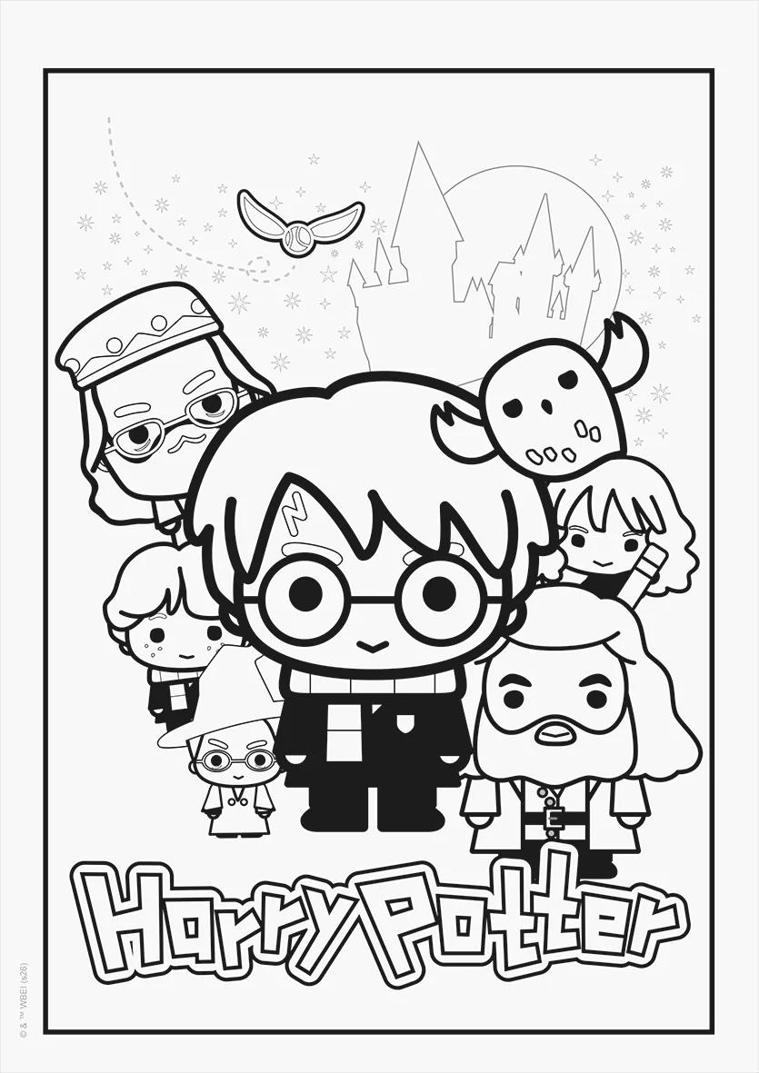 FOLHAS ILUSTRAÇÃO 180G A4 - HARRY POTTER — miniatura 4