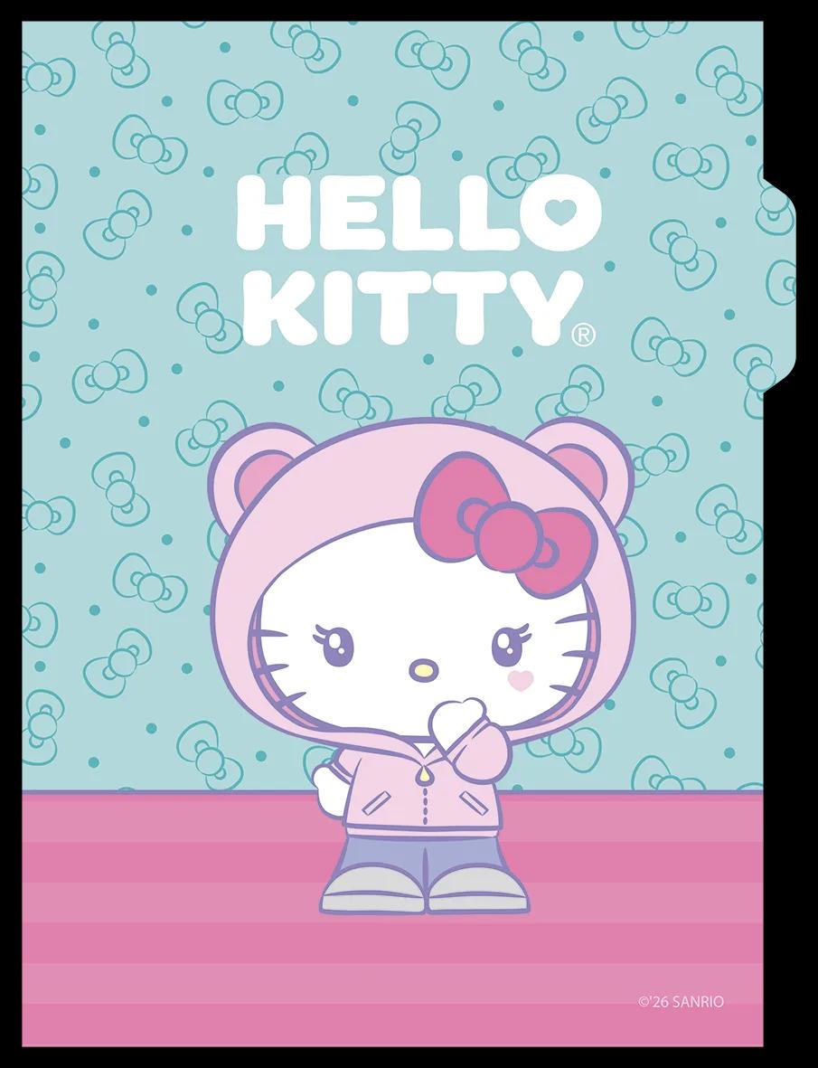 CADERNO COLLEGE CAPA DURA 80 FOLHAS ARGOLADO - HELLO KITTY — miniatura 3