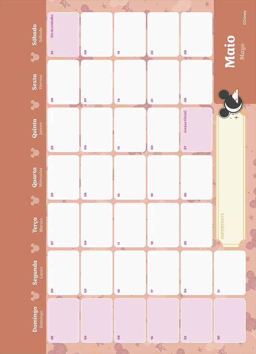 AGENDA PLANEJAMENTO ESPIRAL 175X242MM - MICKEY ARTS MAGIC — miniatura 7